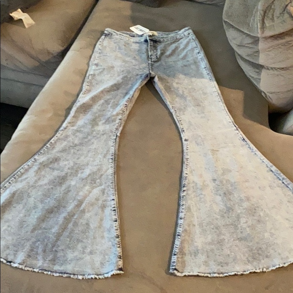 Denim corduroy bell bottoms